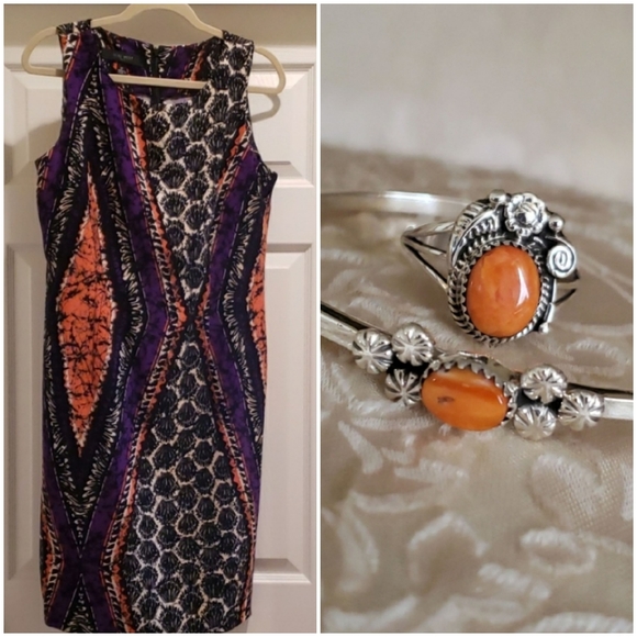 NATIVE AMERICAN Navajo STERLING SILVER Set - Picture 9 of 9